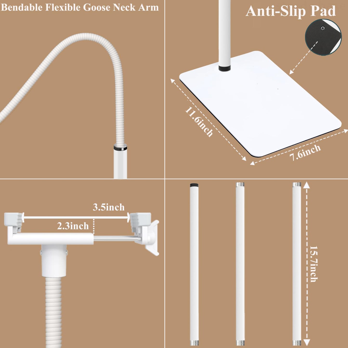 EYSAFT baby monitor stand compatible with Philips Avent/eufy/GHB/BOIFUN/Hellobaby/NWOUIIAY/TakTark and most baby monitors cameras.