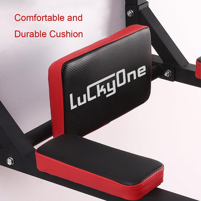 Luckyone Multifunctional Wall Mounted Pull-Up Bar, Dip Station for Home Gym, Indoor Training, supports up to 200 kg