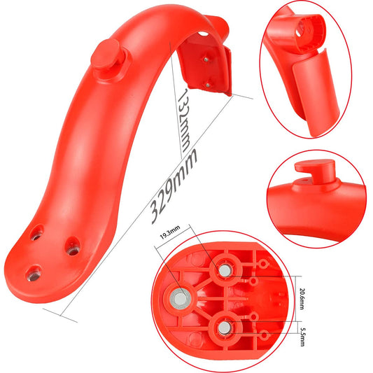 Gleamydot Electric Scooter Front Guard and Rear Wheel Fender Grips Kit Compatible for Adult Mi Xiaomi 1S Essential Pro2 Electric Scooter 3 Electric Scooter Accessories (red)