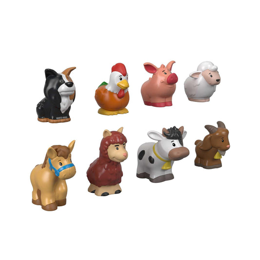 Fisher-Price GFL21 - Little People Farm Set, 8 cute animal figures for the farm, toy gift for kids aged 1 year and up.