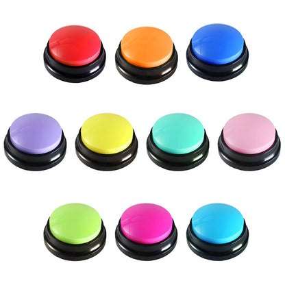 BFYDOAA 10x Voice Recording Buttons for Dogs, Communication Buttons, Record-Reply Buzzer, 30-sec Recording & Playback, for Kids, Learning Game, Pet Training