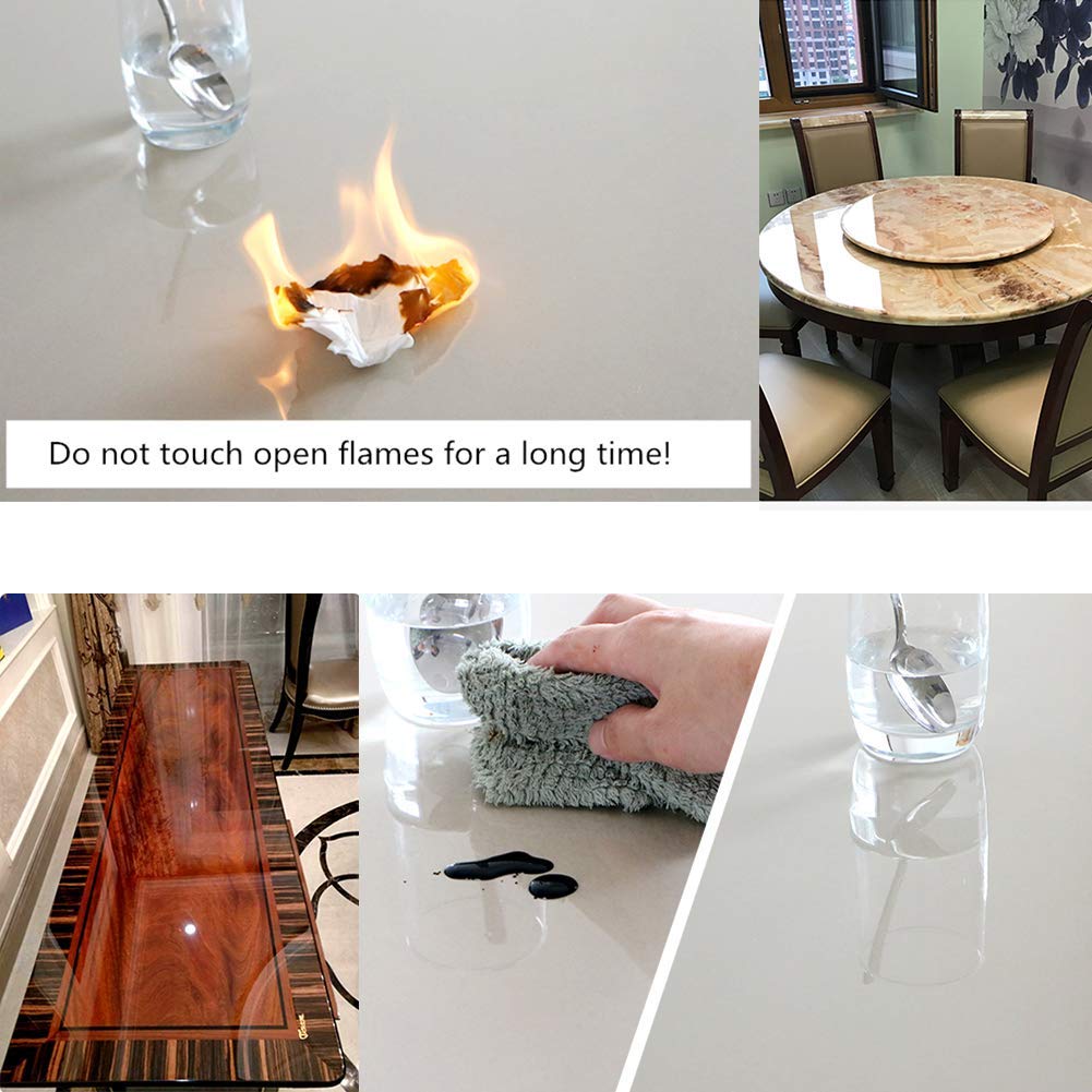 Clear adhesive film furniture protector self-adhesive furniture film for book cover transparent wall protection film splash protection kitchen backsplash film waterproof 60X500cm wallpaper