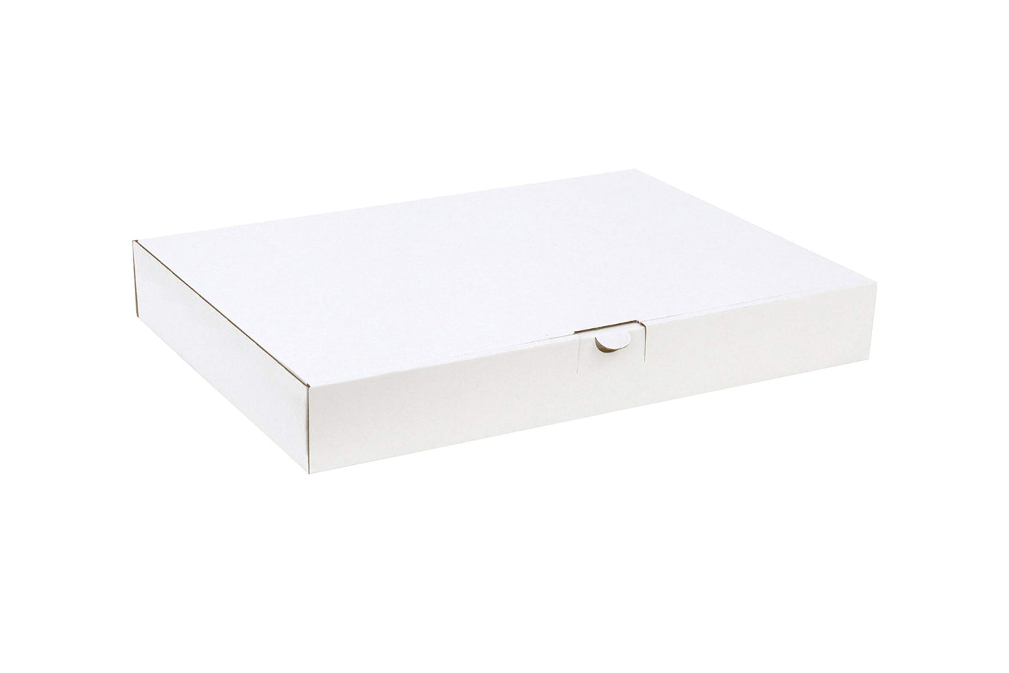 100 white large letter boxes 350 x 250 x 50 mm for DIN A4+ and B4 size. Suitable for shipping as large letter, goods or books.
