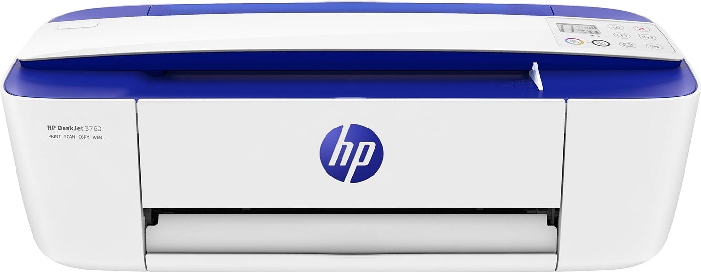 HP DeskJet 3760 Thermal Inkjet Printer A4 1200 x 1200 DPI 19 ppm WiFi, Blue, White
