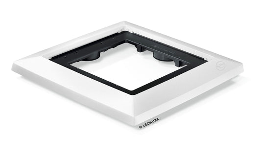 LECHUZA CUBICO 40 white rolling base 13415