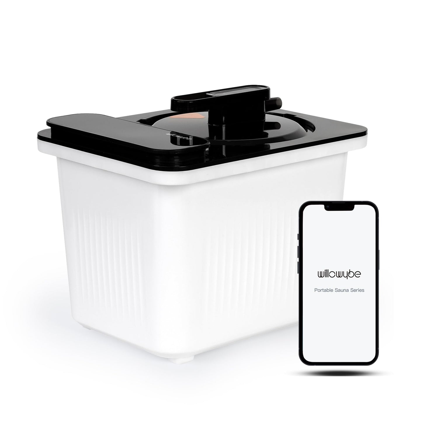 WILLOWYBE Portable personal steam sauna for home spa steamers 4L King Power Pot with Bluetooth control (steam generator only)
