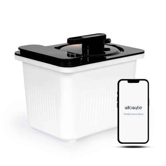 WILLOWYBE Portable personal steam sauna for home spa steamers 4L King Power Pot with Bluetooth control (steam generator only)