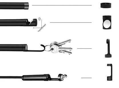 Retoo WiFi Endoscope Camera Mobile Endoscope Inspection Camera Pipe Camera 720P HD with LED Light for Android OS Windows Tablet PC IP67 Snake Camera Waterproof 5M