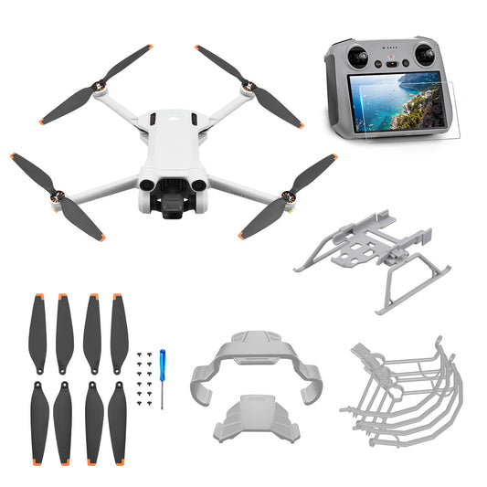 Ainiv Aviation Safety Propeller Guard, Flight Safety Accessories, Fly Kit Accessories for DJI Mini 3 Pro Drones, Ultra-light and foldable drones, Propeller Guards