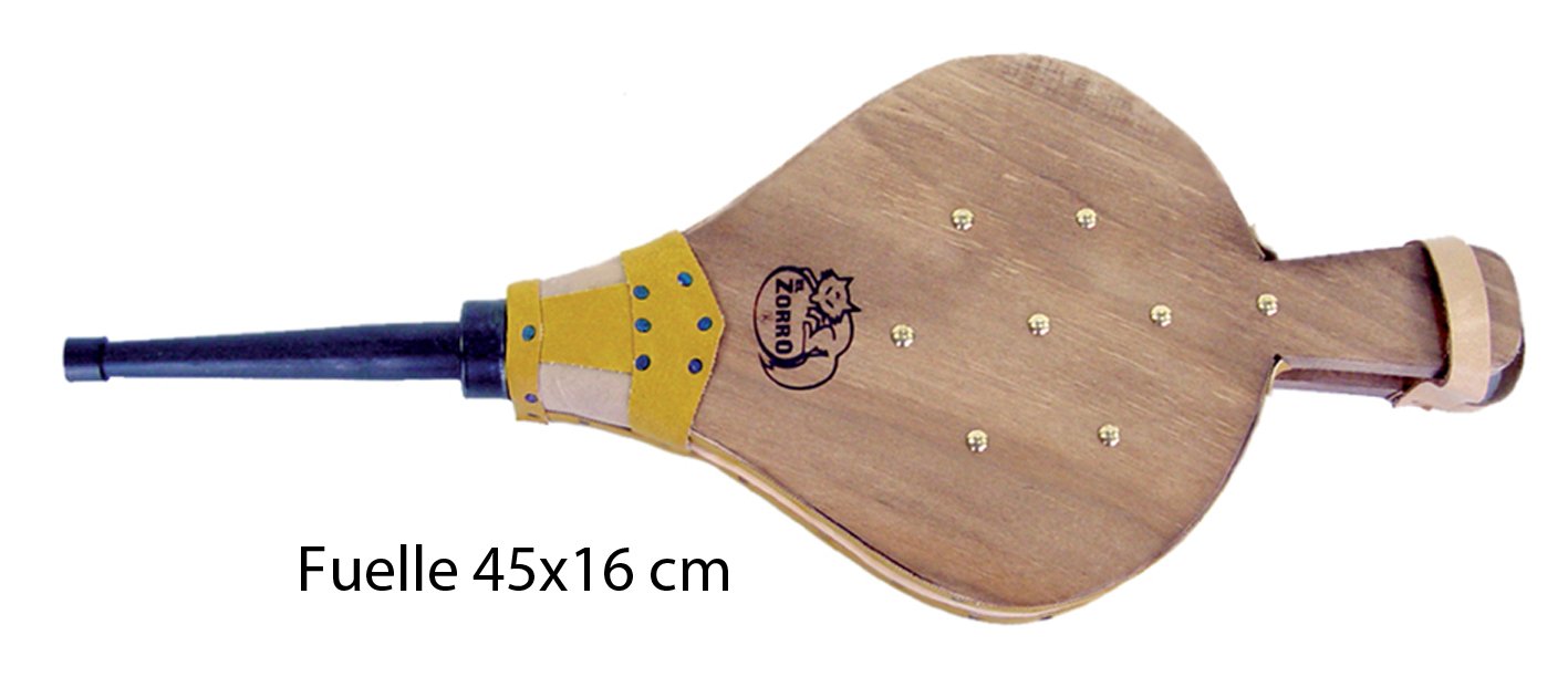 Imex El Zorro 10046 Fireplace Set, square, stainless steel accessories with bellows, 50 x 20 x 20 cm.