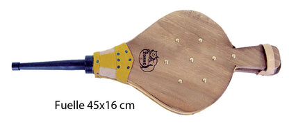 Imex El Zorro 10046 Fireplace Set, square, stainless steel accessories with bellows, 50 x 20 x 20 cm.