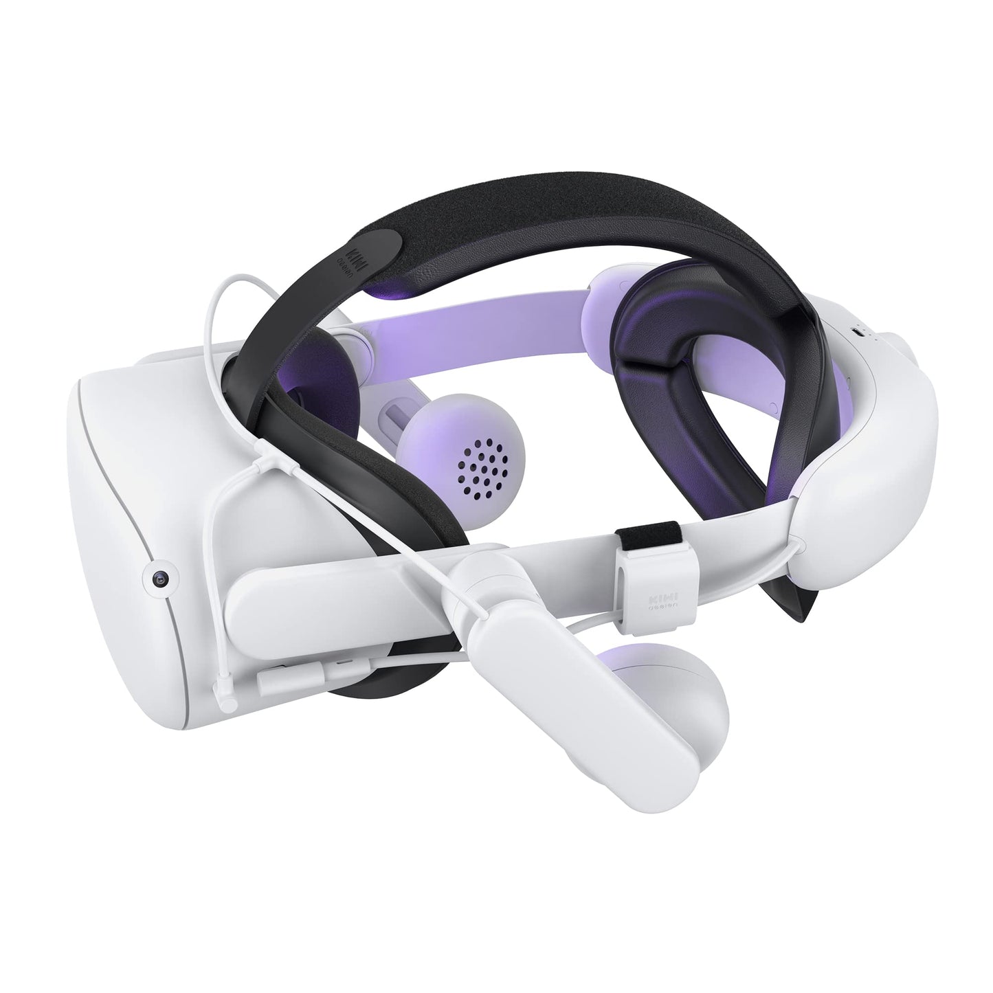 KIWI design Comfort Battery Audio Head Strap is compatible with Quest 2 accessories, AIO All-in-One headphones, Elite Strap Battery Pack replacement.
