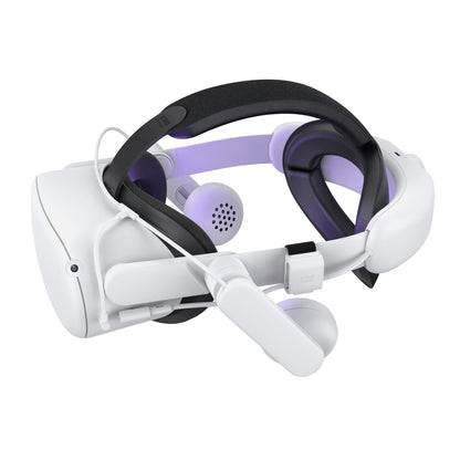 KIWI design Comfort Battery Audio Head Strap is compatible with Quest 2 accessories, AIO All-in-One headphones, Elite Strap Battery Pack replacement.