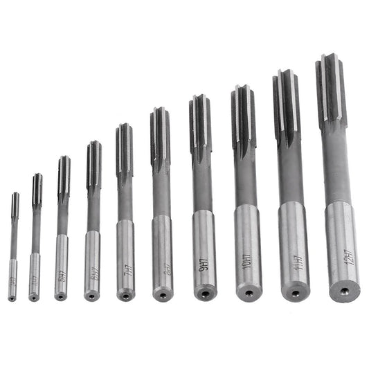 10 pieces of H7 HSS straight reamer machine cutter 3/4/5/6/7/8/9/10/11/12mm reamer set H7