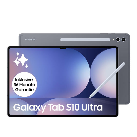 Samsung Galaxy Tab S10 Ultra AI Tablet, Android Tablet, 12GB RAM, 256GB storage, AMOLED display, anti-reflective coating, includes S Pen, WiFi, Moonstone Gray, 36-month manufacturer warranty.