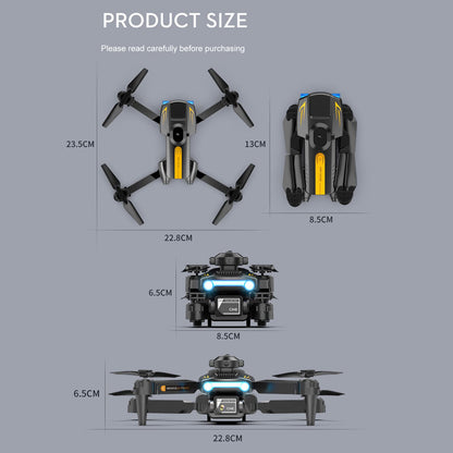 Goolsky LSRC XT2 Drone, Drone with 4k Camera Daul WIFI Optical Flow Positioning, 2.4GHz Obstacle Detection Quadcopter Drone for Beginners Black