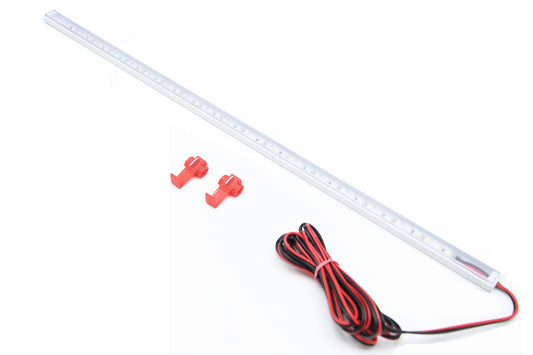 QLS LED cargo compartment lighting interior lighting trunk light 1x114 LED car motorhome van bus caravan boat camper kitchen room 1x1m 12V (1m 12V #E06544)