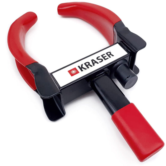 KRASER KR820 High Security Wheel Clamp for Caravan, Award-winning Wheel Lock with Anti-Drill Lock, Wheel Clamp, Theft Protection Universal for Cars, Motorhomes, Trailers, Motorcycles