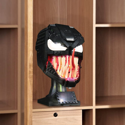 LocoLee LED Lighting Kit Compatible with LEGO Marvel Spider-Man Venom Mask, Light Set Compatible with LEGO 76187 Venom Mask, Lights Compatible with LEGO, Only Lights Set (Voice Control)