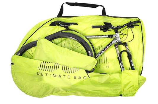 Buds-Sports protective cover for Mountainbike MTBag Light, no need to remove rear wheel, unique concept worldwide, your mountain bike protected in seconds, ideal for balcony/garage/car.