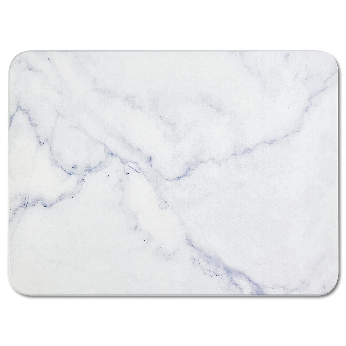 YUXSM Dish Drying Mats for Kitchen Counter, ultra-absorbent, non-slip, heat-resistant mat, kitchen supplies, stone drying mats, dish mat. (30.5 x 40.6 cm, White Marble)