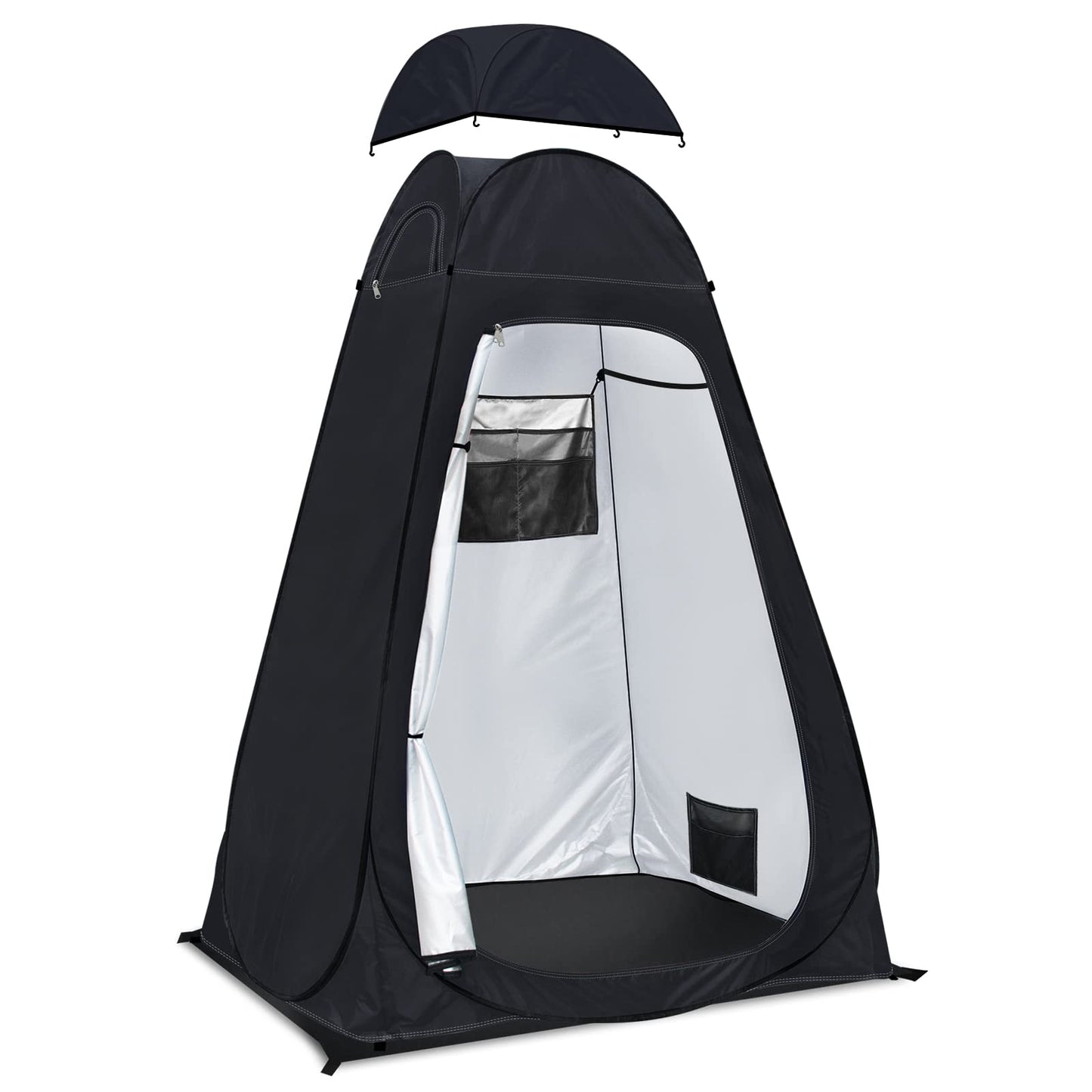 Camping toilet tent Rigloo shower tent Pop Up dressing tent Privacy toilet tent changing room portable outdoor WC tent for camping & beach, with carrying bag (UV 50+)