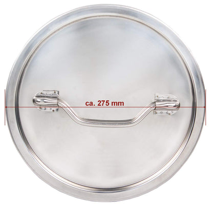 Beeketal 'BMK-50' milk canister transport container 50 liters made of stainless steel, leak-proof lid with tension lock and rubber seal, dairy milk can for transport or storage.