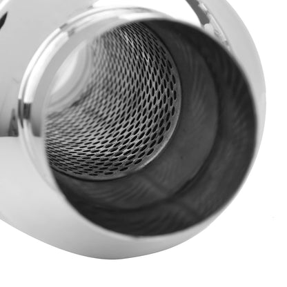 2.5 inch stainless steel muffler straight exhaust tip universal - performance enhancing & deeper sound