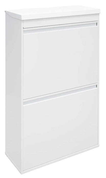 ARREGUI Top CR621-B steel recycling system with storage box and lid | 4 compartments kitchen trash can | 4x17 L (68 L) | Removable inner buckets with handle | white