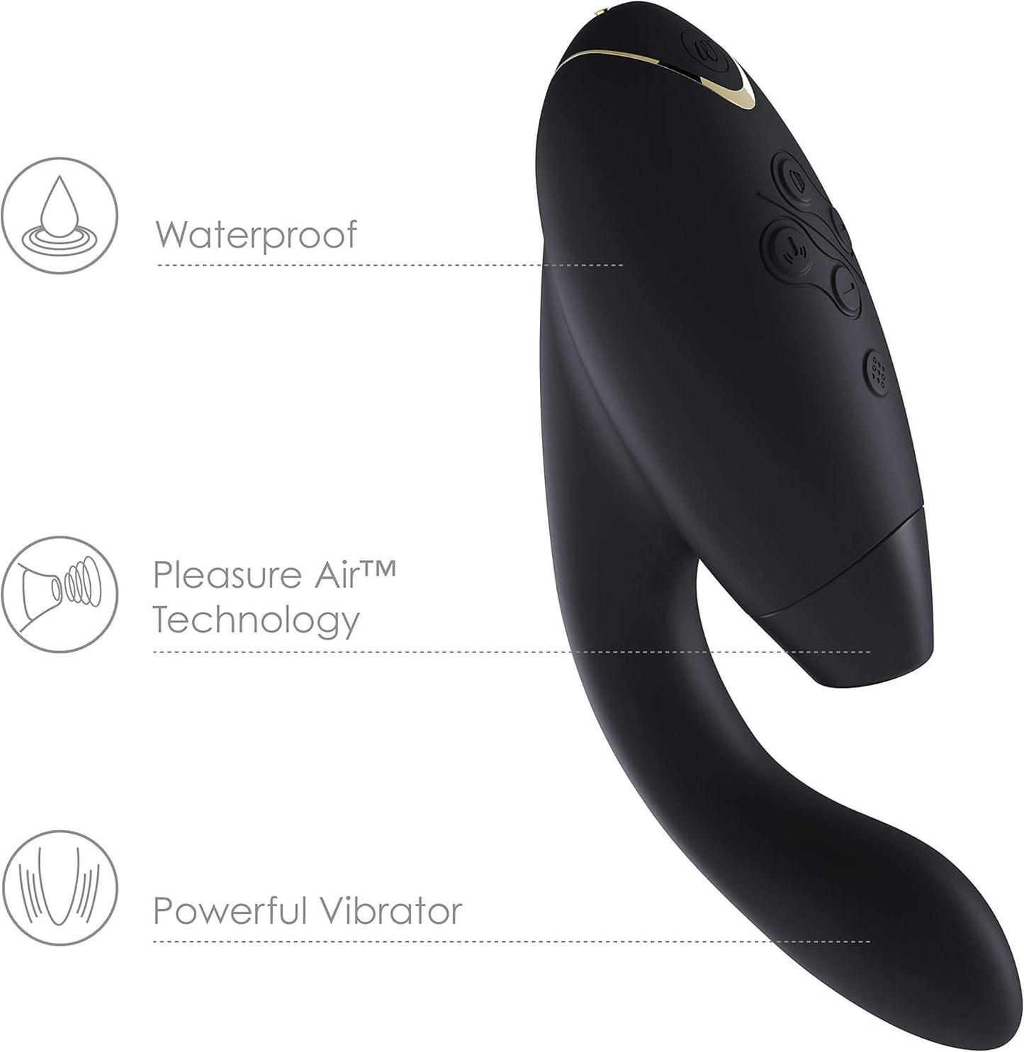 Womanizer InsideOut Clitoral Sucker Vibrator for Women - Clitoris Stimulator with Thrusting Function for Her - Rabbit Vibrator with 12 Intensity Levels