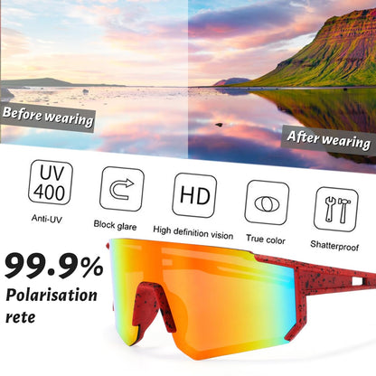 DUOCIYUAN Fast Glasses Rave, Bike Glasses Sunglasses for Boys Girls Sports Glasses UV400 Protection Teens Road Bike Glasses Windproof, for Teenage Kids Cycling Running Baseball