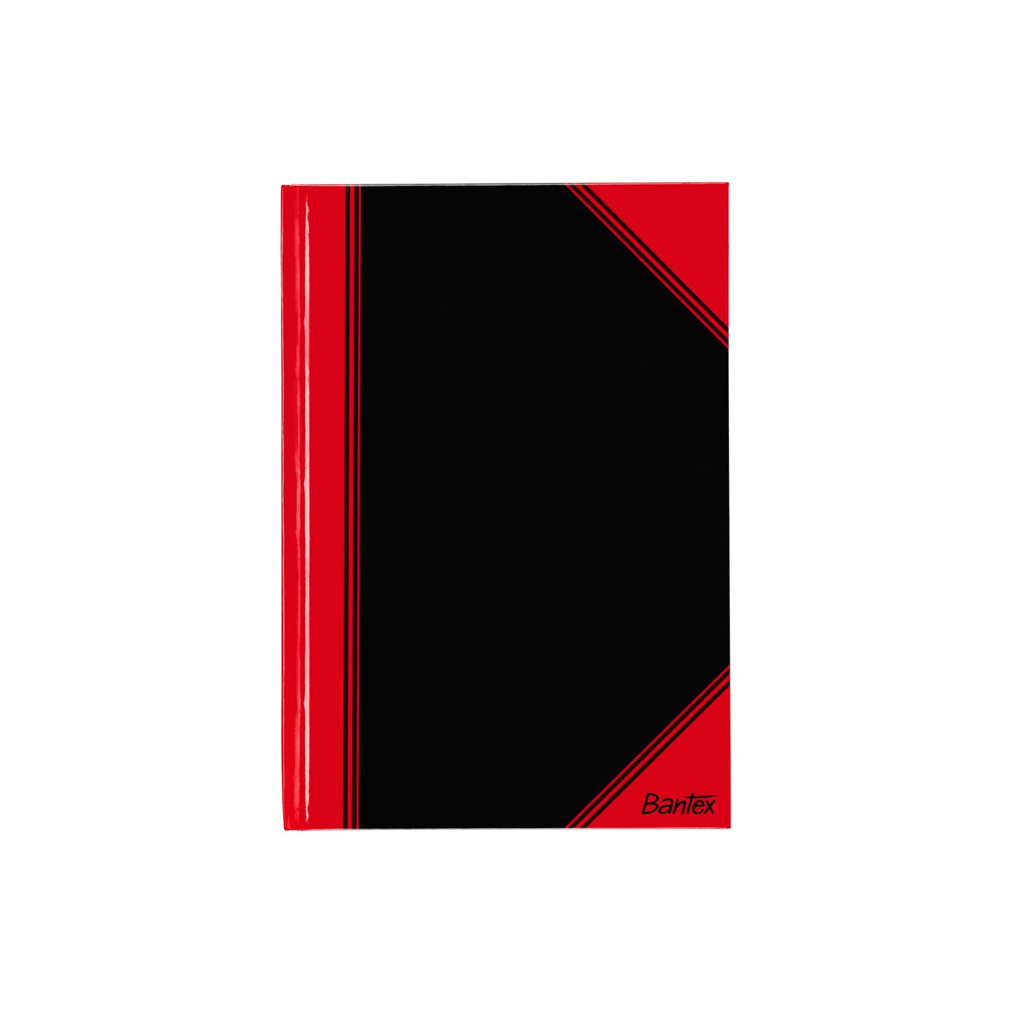 Bantex A5 blank notebook, 192 pages, 70 g/m², hardcover, black, pack of 6