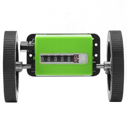 Meter counter Mechanical length roller counter Meter counter roller counter range 99999.9 meters Green