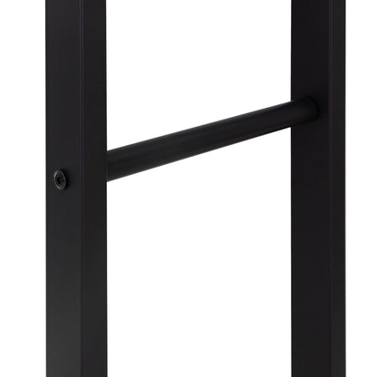 ML-Design fireplace log rack 40x100x25cm rectangular black metal, indoor/outdoor, coated steel firewood storage, fireplace stand firewood holder log rack for fireplace/stove.
