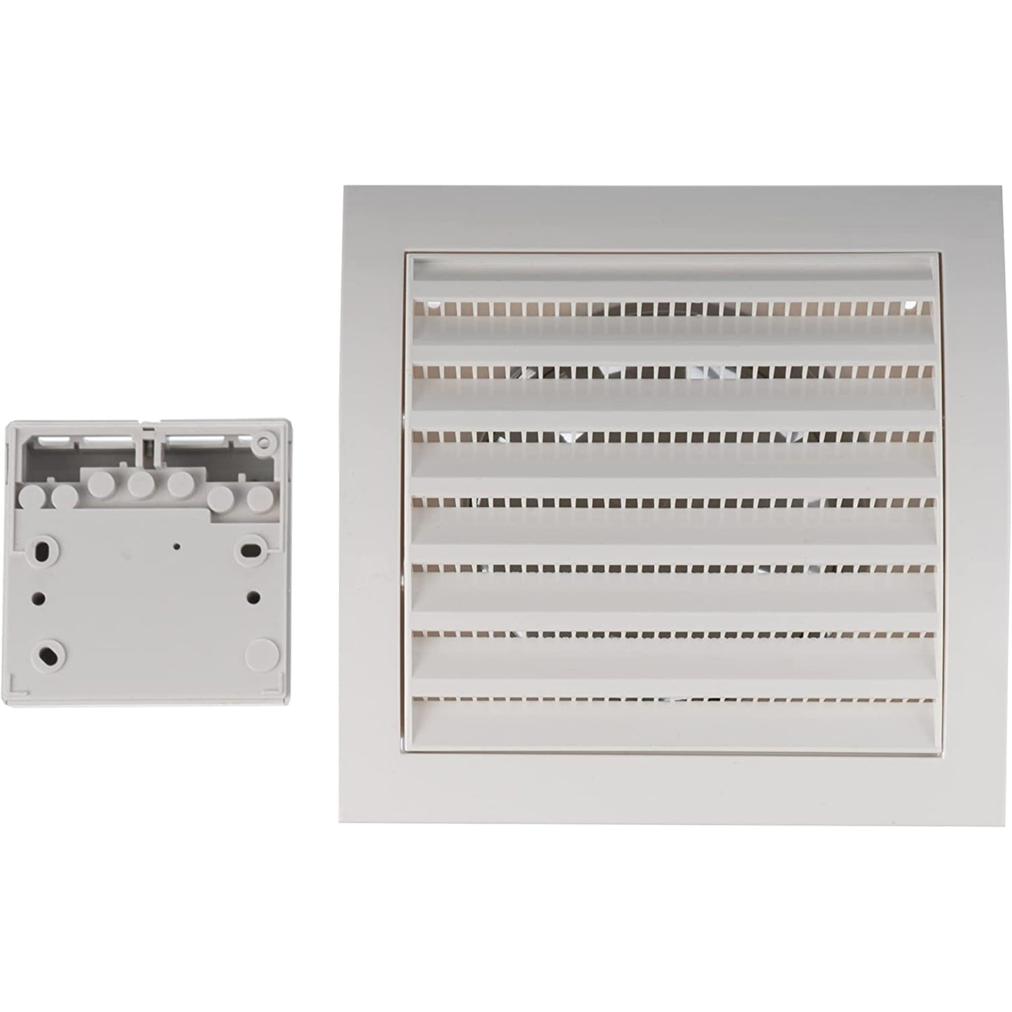 LIRAST Ø 100mm Heat Distributor with Thermostat - White Fan - Ventilator Heat Exchanger