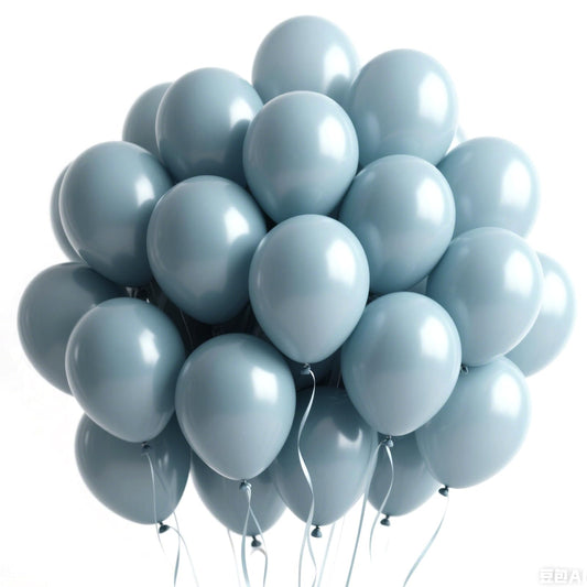 100 Blue Balloons, Macaron Blue Balloons, Baby Party Decorations for Boy, Engagement, Birthday, Wedding, Christening Party
