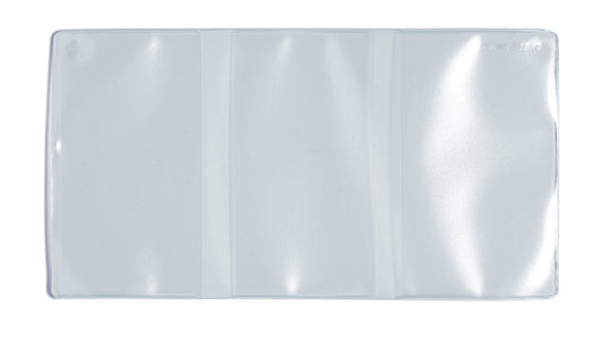 HERMA 5044 transparent ID card holder for 3 cards, 25 pieces, triple card holder for protection of vehicle registration certificates & EU driver's licenses, plastic card sleeves protective covers set, clear.