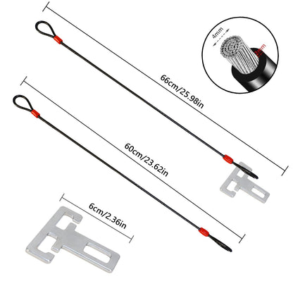 2 pieces Theft Protection Motorhome Accessories, Motorhome Theft Protection Burglary Protection door security burglary protection, Camping Caravan Accessories Suitable for motorhomes Cars Vans Trucks (60 cm)