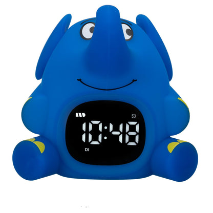 Bresser TheMouse Light alarm clock for children Wake-up light alarm clock night light elephant silicone snooze function.