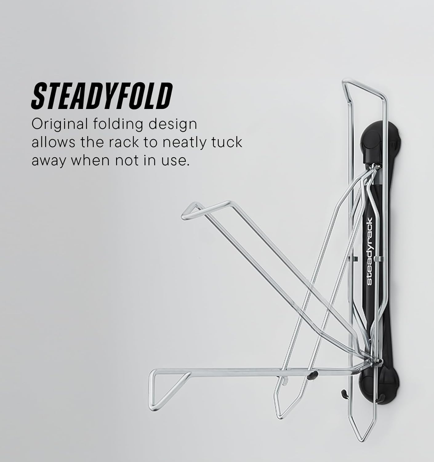 Steadyrack Bike Wall Mount - Classic Rack - Vertical bike wall mount for storage solution in your home, garage, or bike park.