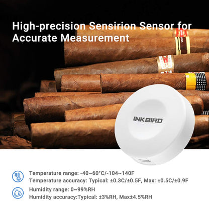 Inkbird IBS-TH1 indoor/outdoor thermometer Bluetooth hygrometer with LED screen smart sensor app.