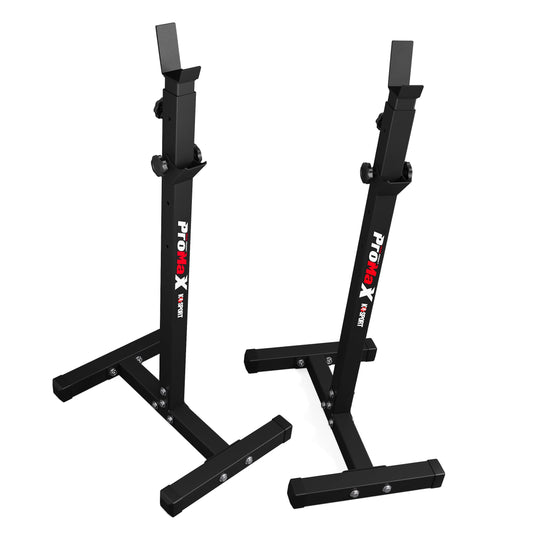 K-Sport: Barbell rack up to 180kg capacity I Squat rack for barbell training I Barbell stand for effective muscle training I Squat stand, including E-Book.