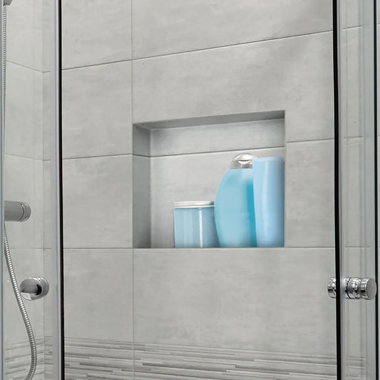 UNI-DRAIN Wall Niche Shower Tileable, Shower Niche for Drywall or Masonry, ABS Plastic Prefabricated Wall Niche for Bathroom Toiletry Storage (35x30x10cm, Yellow)