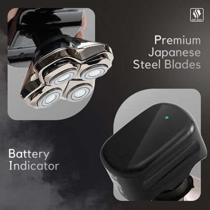 Pitbull Silver PRO Men's Electric Shaver for Head and Face, perfect gift for husband or boyfriend.
