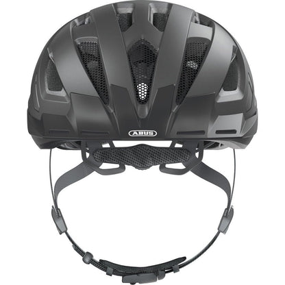 ABUS Urban-I 3.0 MIPS city helmet with rear light, visor, and magnetic closure for urban cycling - for men and women - Grey Matte, L, L (56-61 cm)