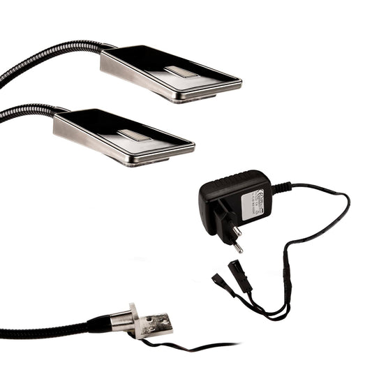 2 x SO-TECH LED bed light Luminoso Black incl. 1 x power supply