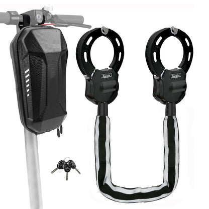 E Scooter Lock | 8mm Thick Chain Lock | Bike Lock | E Roller Lock High Security | Handcuff Lock with Case | Locks for Scooter Roller/Stroller/E-Bike