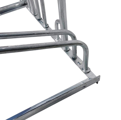 4-bike rack row parker leaning parker lean bar B-stock with theft protection