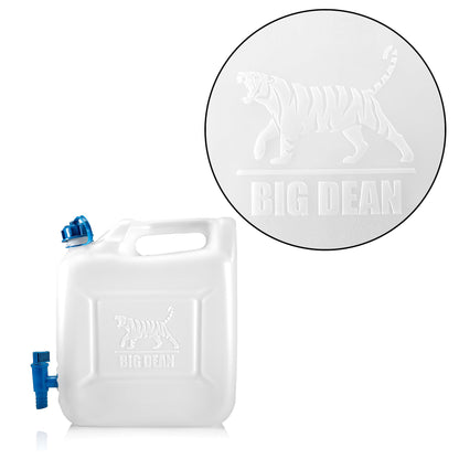 BigDean 3X Water Canister 12L Drinking Water Container, Water Container with Tap, Food Grade, suitable for 10-12 liters, -20 to +70 degrees Celsius Travel Canister
