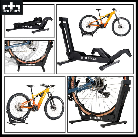RTR BIKES Brutus Professional Free-standing Bike Stand - Perfect for your garage, home, or bike shop.